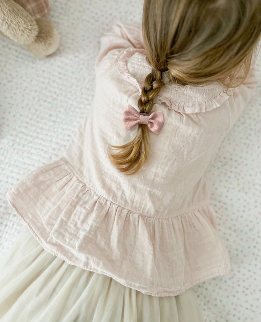 Boutique Baby Hair Ties For Infants Ouchless, 24 Pcs Hair Bow Ties For Toddler Girls' Fine Hair, Soft Elastic Pigtails Ponytail