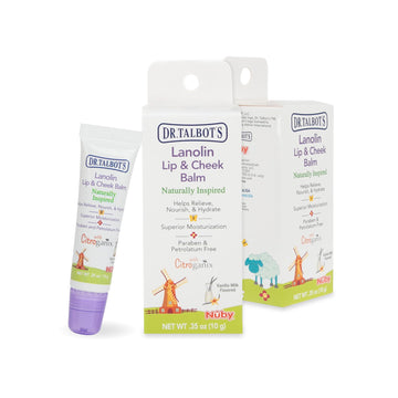 Dr. Talbot'S Lanolin Lip & Cheek Balm For Baby, Naturally Inspired With Citroganix,Vanilla Milk Flavor, 2 Pack, 0.35 Ounce