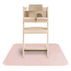 mushie Baby Splat Mat 42.5x42.5 Inch (Blush)| Water Resistant for Under High Chair and Infant Play