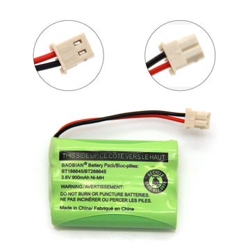 Baobian Bt188645/Bt288645 Battery Pack 3.6V 900Mah Ni-Mh Compatible With Vtech Vm312 Vm3251 Vm3252 Vm3261 Motorola Mbp481 Mbp482
