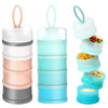 2 Pcs 4 Layers Baby Milk Powder Dispenser, Milk Powder Pots, Formula Dispenser Portable Milk Powder Formula Dispenser Container