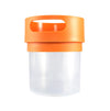Spill Proof Snack Cup Munchie Mug Orange, 16 Ounce Jar, Made In The Usa