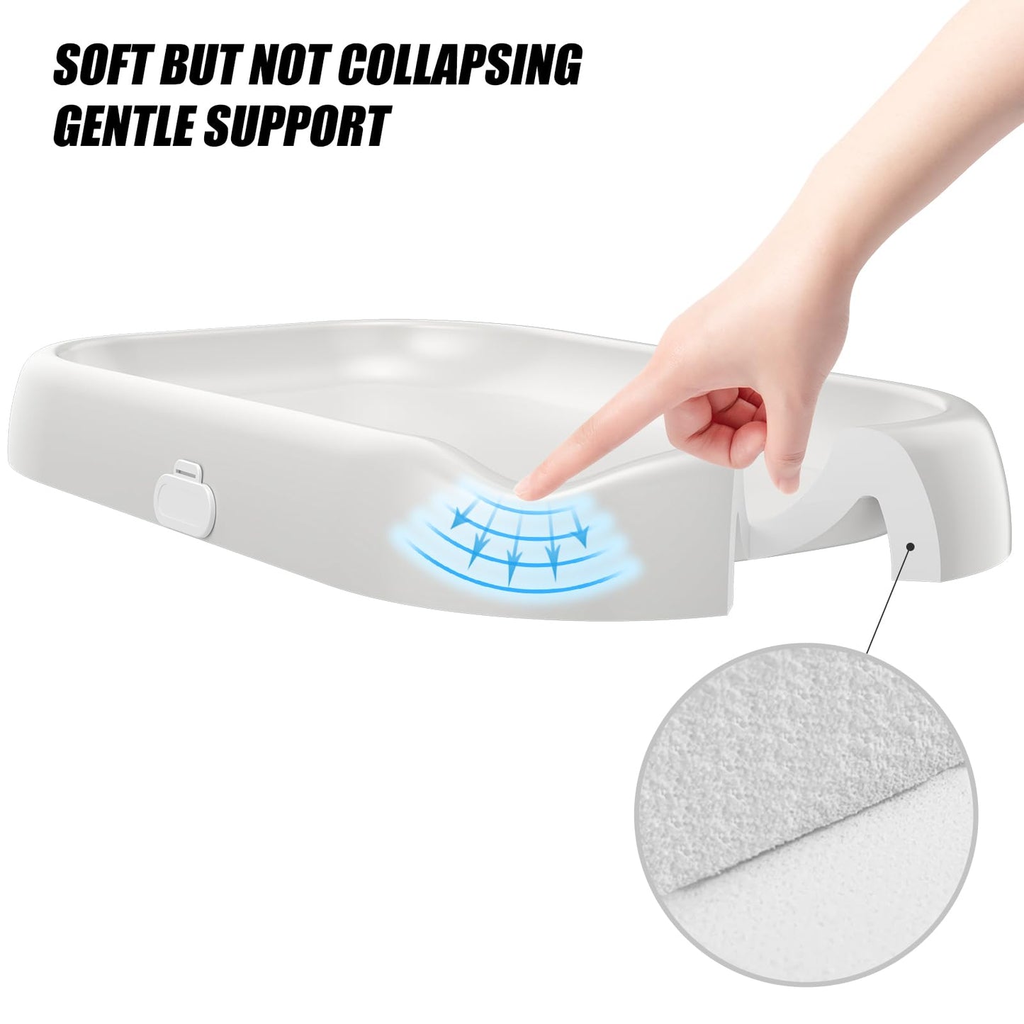 Pskikkp Changing Pad, Organic 100% Natural Premium Latex From Malaysia Jungle,27.6' 17' Skin-Friendly Surface, Easy To Clean,