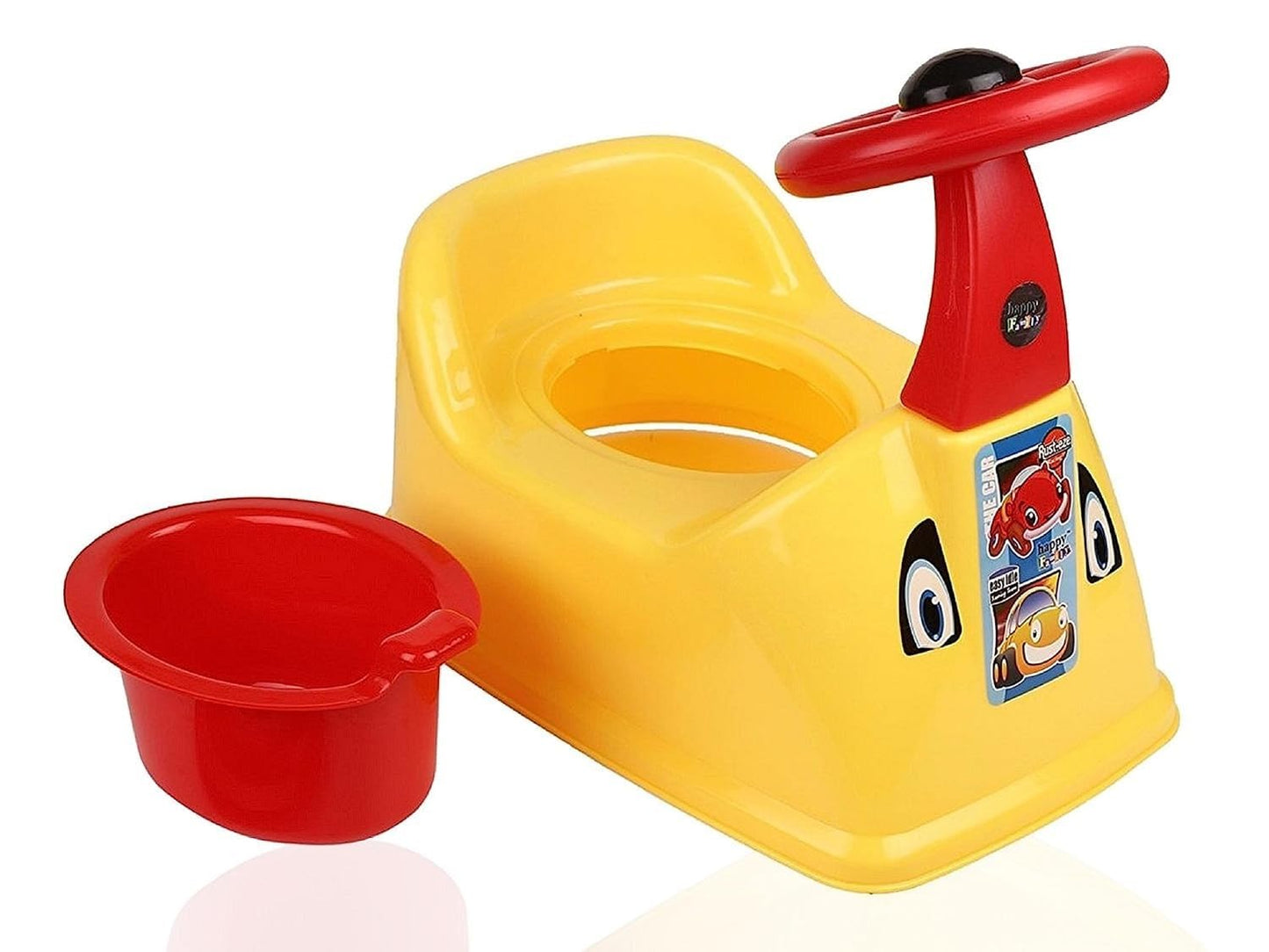 Nabhya Ferrari Baby Potty Training Seat- Chair For Kids- Infant Potty Toilet Chair With Removable Tray & Closing Lid (Yellow)