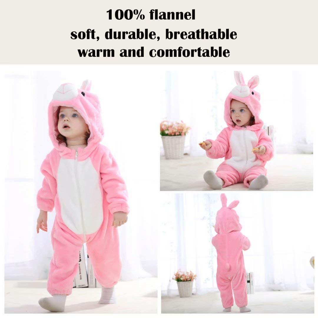 Baby Bunny Costumes Unisex Toddler Outfit Halloween Dress Up Romper 12-18 Months