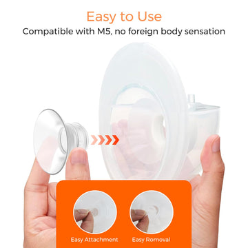 Frussonia Flange Inserts 21Mm 6Pcs - Compatible With Momcozy M5/M6/S12 Pro/S9 Pro/V1/V2,Spectra,Medela,Elvie,Lansinoh 24Mm Flang