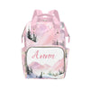 Custom Diaper Bag Backpack for Women, Personalized Name Nursing Mommy Daypack, Diaper Bag for Girls Boys, New Mom Gifts (Mountai