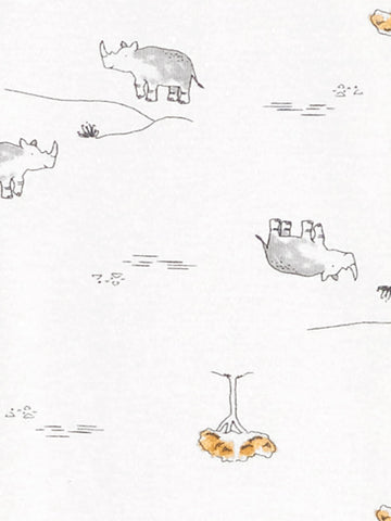 Simple Joys By Carter'S Baby Boys' 3-Pack Snug Fit Footless Cotton Pajamas, Gold Stripe/Grey Lion/White Animal, 4