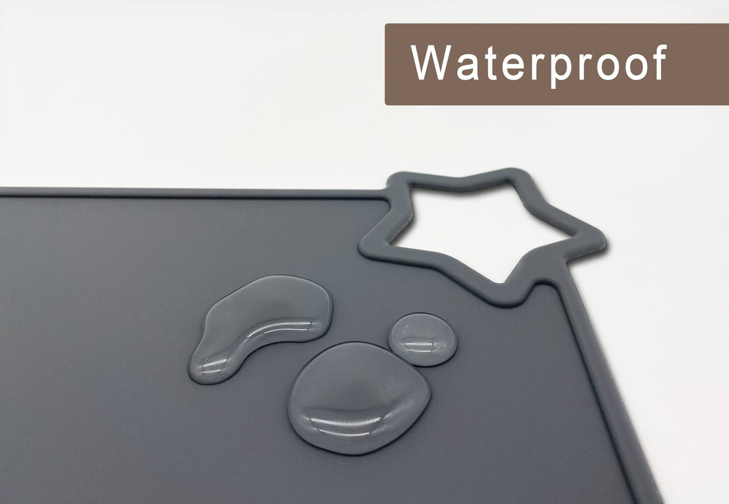 Moonkie Silicone Placemats For Baby & Kid, Stain Resistant Non-Slip Toddler Food Mats Eating Table Mat With 2 Packs(Teal/Mustard