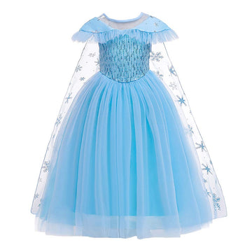 Rexreii Girls Frozen Elsa Princess Dress Halloween Costume Christmas Birthday Evening Party Ball Gown W/Accessories 8-9T