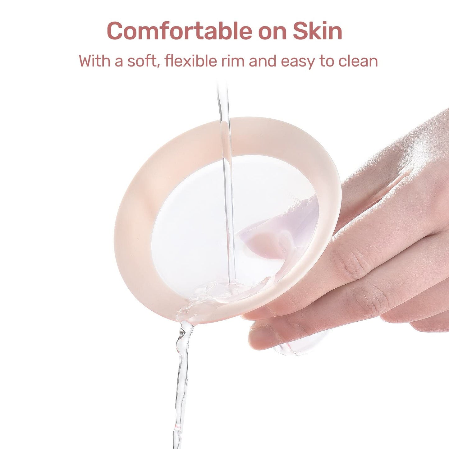 Ncvi Replacement Flanges 21Mm Compatible With 8780/8782/8100/8102/8122/8116/8128/8129, Breast Pump Accessories, Bpa Free, 2 Pcs