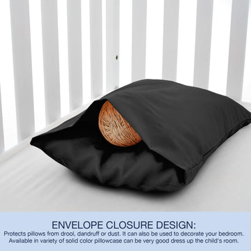 Exq Home Toddler Pillowcases 13X18 Travel Pillow Case Set Of 2, Small Pillow Case For Baby Pillow Sized 12X16, 13X18, Kids Pillo