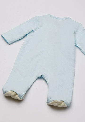 Little Me Baby-Boys Newborn Cute Bear Footie, Light Blue, 6 Months