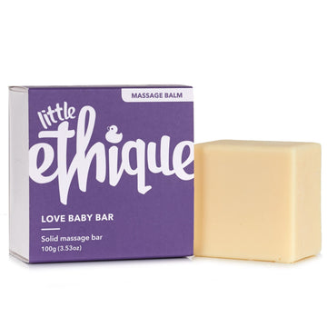 Ethique Love Baby Bar Solid Massage Bar To Prevent Dry Skin - Plastic-Free, Vegan, Cruelty-Free, Eco-Friendly, 3.53 Oz (Pack Of