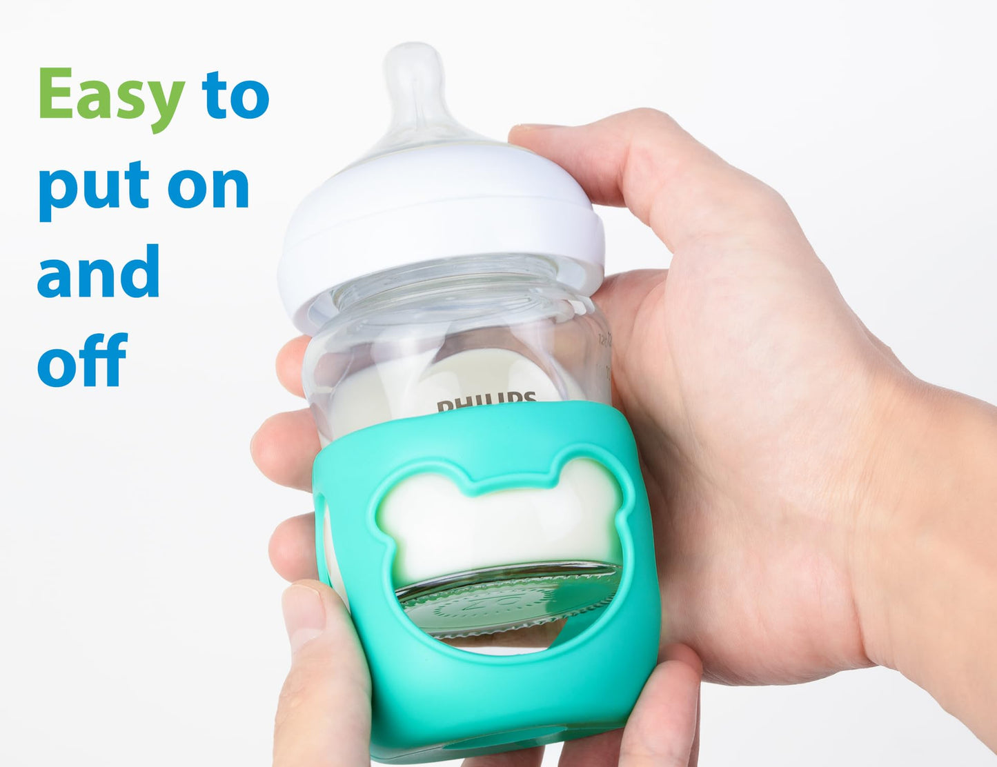 Silicone Baby Bottle Sleeves For Philips Avent Bottles, Anti Breakage Baby Bottle Holder For Avent Natural Glass Baby Bottles, C