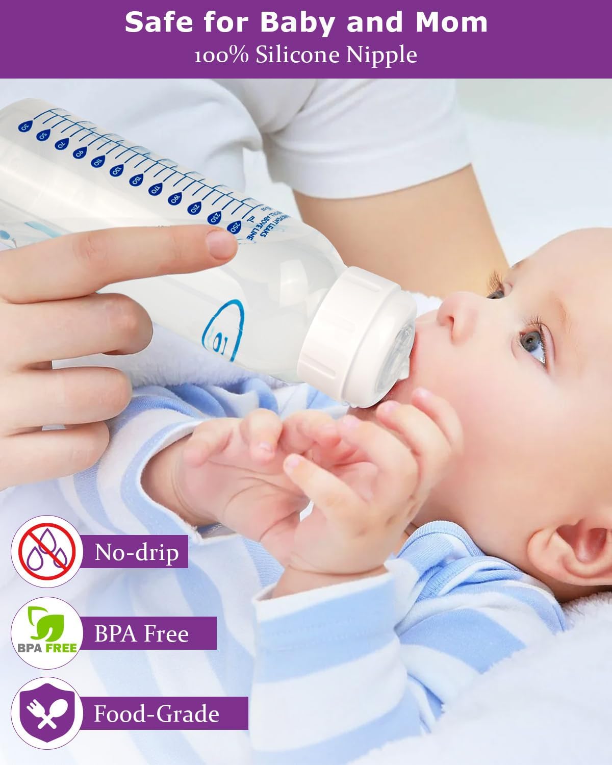 Sippy Straw Nipple For Dr. Brown'S Narrow Baby Bottle & Glass Bottles And Narrow Sippy Spout Bottles,Soft Silicone Transitional