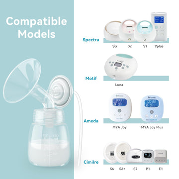 Gotocut Breast Milk Storage Bottles, Replacement For Lansinoh Bottles Spectra Bottles For Pumping, Compatible With Spectra S1 S2