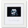 Green Pollywog Sonogram Photo Display | White Ultrasound Frame | Pregnancy Gift For First-Time Moms, Parents & Grandparents | Nu