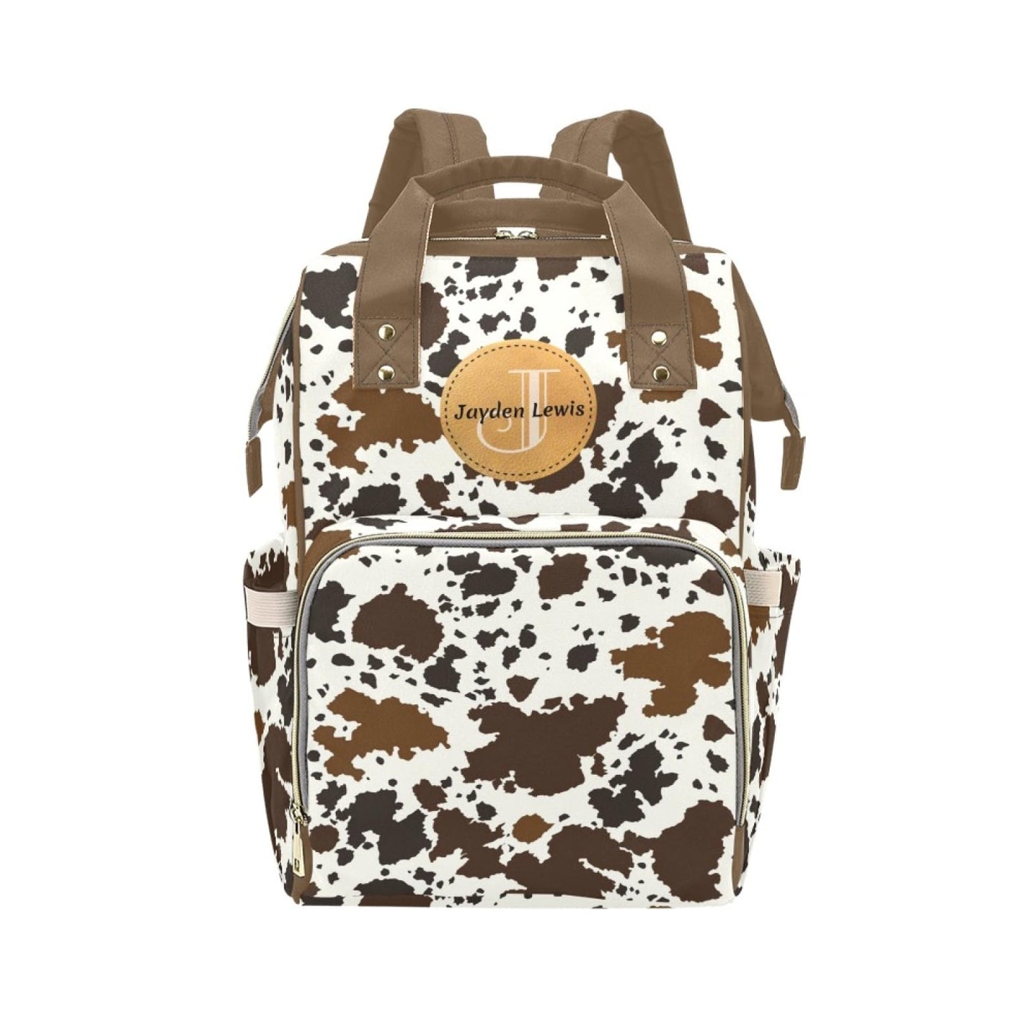 Personalized Baby Diaper Bag Backpack for Women, Custom Name Nursing Mommy Daypack, Diaper Bag for Girls Boys, New Mom Gifts (Co