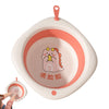 Wash Basin for Baby - Bathing Basin for Babies | Foldable Wash Tub Wash Basin | Open Home Storage Bins | Lanyard Design Bathing