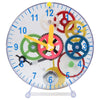 Lilys Home 31 Pieces Do-It-Yourself Childrens First Puzzle Clock Kit, No Batteries Required, Learn How Clock Gears Work, Color