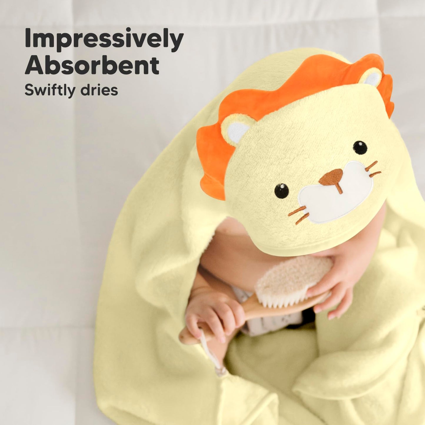 Keababies Baby Hooded Towel - Viscose Derived From Bamboo Baby Towel, Toddler Bath Towel, Infant Towels, Large Hooded Towel, Sof