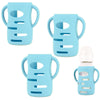 Frezonika 3 Pack Silicone Sleeves Compatible With Dr Brown Wide-Neck Glass Baby Bottles 5Oz, 9Oz, 100% Silicone Handles For Sipp