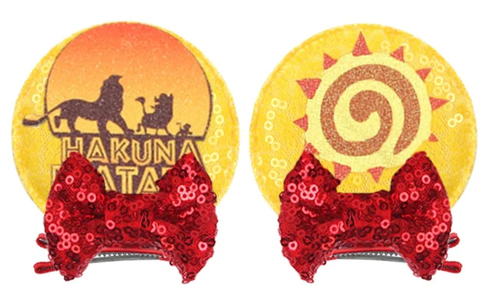 Clgift Minnie Baby Ears - Toddler Headband With Lion King Hair Clip