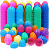The Dreidel Company Fillable Easter Eggs with Hinge Bulk Colorful Bright Plastic Easter Eggs, Perfect for Easter Egg Hunt, Supri