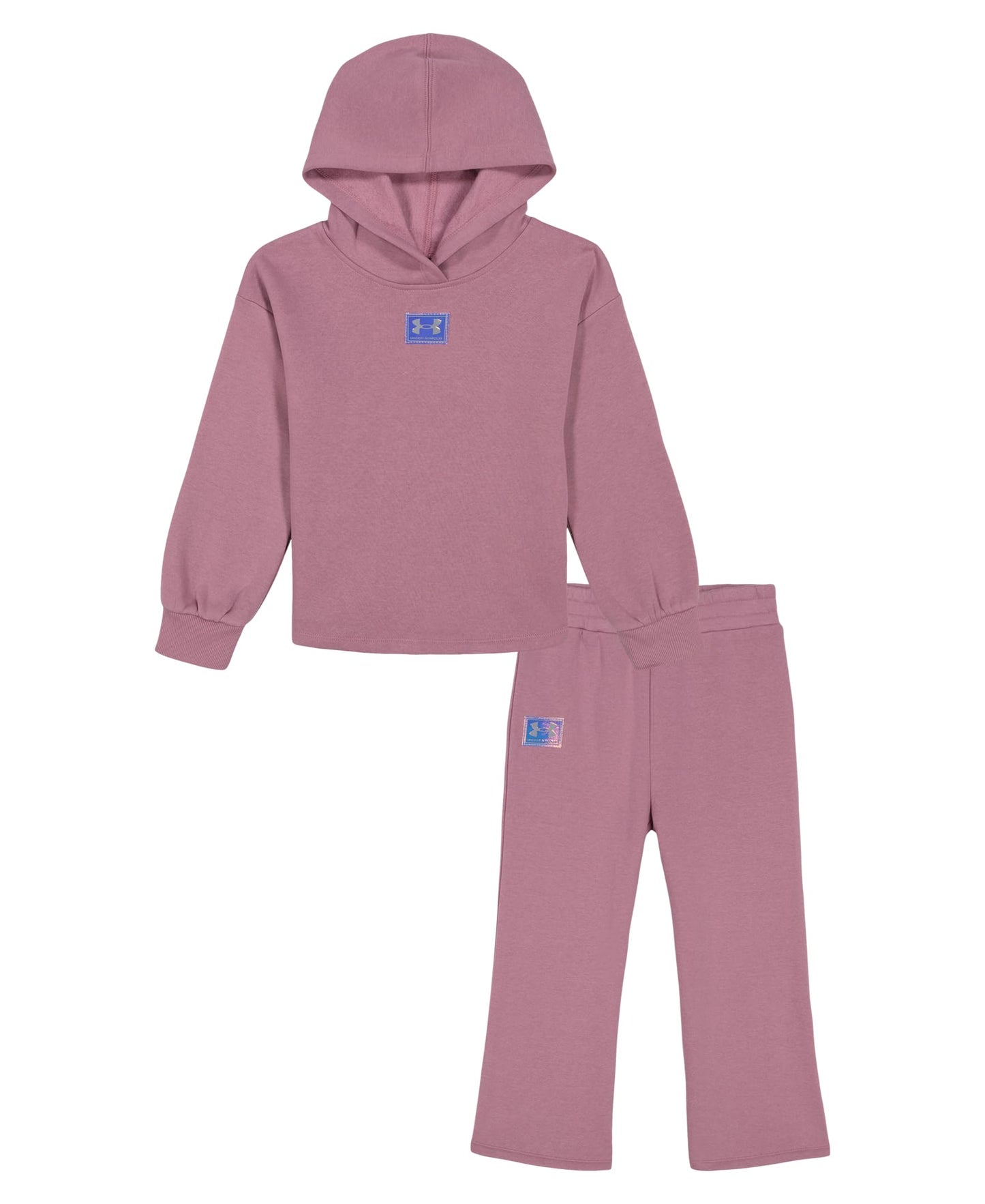 Under Armour Rival Flare Set, Pink Elixir - Flare Pant, 12M