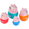 Toomies Peppa Pig Nesting Family - Includes Peppa Pig, Mummy Pig, Daddy Pig and Rattling George - Sorting and Pouring Toddler Ba