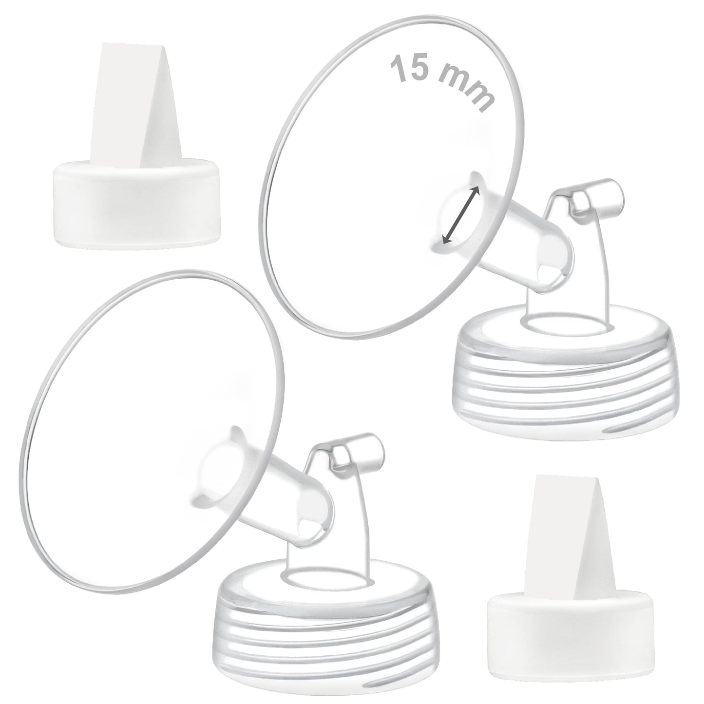 Maymom 15Mm Flange And Duckbill Valve Compatible With Spectra S1 Spectra S2 Spectra 9 Plus Not Original Spectra Pump Parts Repla