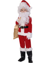 Adomi Children'S Deluxe Santa Suit 10Pc. Christmas Child Santa Claus Kids Halloween Costume Cosplay M