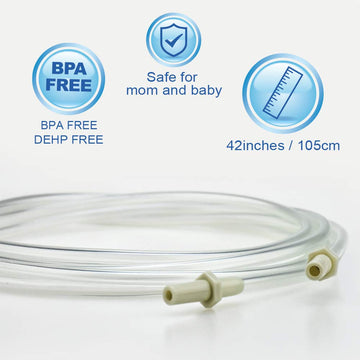Replacement Tubing (1 Retail Pack Of 2 Tubes) Compatible With Medela Pump In Style And New Pump In Style Advanced Breast Pump -