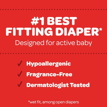 Huggies Little Movers Baby Diapers, Size 6 (35+ Lbs), 84 Ct