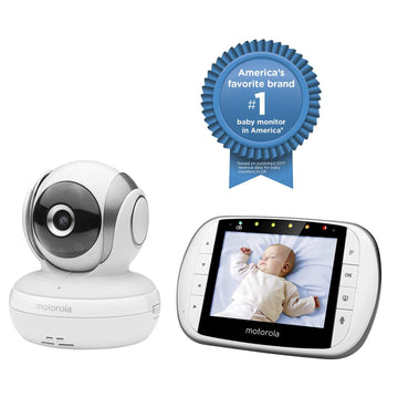 Motorola Mbp33Xl 3.5' Video Baby Monitor With Digital Zoom, Two-Way Audio And Room Temperature Display, 2 Piece Set (Pack Of 1)