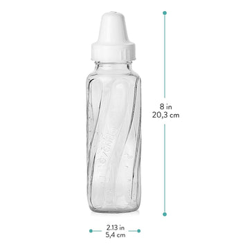 Evenflo Feeding Classic Glass Bottle, Twist Bottles, 8 Oz, 1-Pack Of 6 Bottles