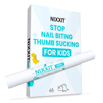 Nixxit Nail Biting Treatment For Kids - Stop Thumb Sucking For Kids, Toddlers, Children - No Bite Nail Polish Pen - Non Glossy -