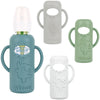4 Pack Silicone Sleeves With Handle For Dr Brown'S Glass Baby Bottles, Drop Protection Baby Bottle Sleeves, Compatible With Dr.