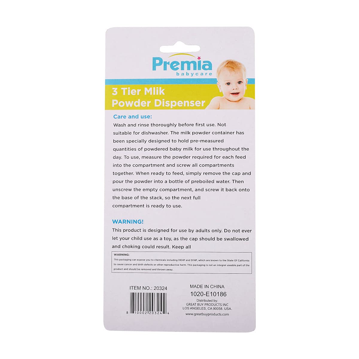 Premia, 3 Tier Milk Powder Dispenser