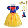Dressy Daisy Little Girls' Princess Costume With Accessories Fancy Dresses Up Halloween Party With Red Ribbon Size 8-10