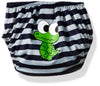 Kiko & Max Boys' Absorbant Reusable Swim Diaper, Alligator (Navy), Small