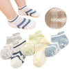 Behele Baby Grip Socks Toddler Non Slip Thin Mesh Infant Pointelle Eyelet Summer Socks Unisex Girl Boy No Show Floor Ankle Socks