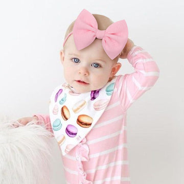 Yanjie Baby Girls Nylon Headbands Newborn Bows Handmade Hair Bows Hairbands Hair Accessories For Newborn Infant Toddlers Kids (B