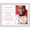 Baby Girl To Daddy Gift For Christmas Or Birthday, 8X10 Print Personalized With Name And Photo