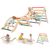 Bierum Pikler Triangle Set 8 In 1, Wooden Toddler Climbing Toys Indoor, Foldable Pickler Climbing Set With Ramp For Sliding Or C