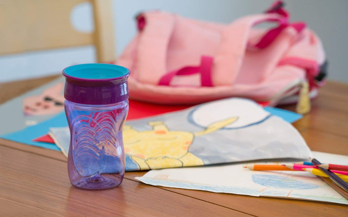 Wow Cup For Kids 360 Drinking Cup,10 Oz. /296 Ml (Purple)