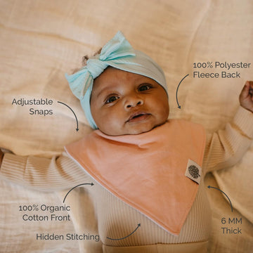 Parker Baby Bandana Drool Bibs 8 Pack Baby Bibs For Girls - 'Vail Set'