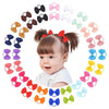 Choicbaby 40Pcs 2 ' Baby Hair Ties Boutique Tiny Elastic Ponytail Rubber, Toddler Hair Accessories For Baby Girls Newborn Infan