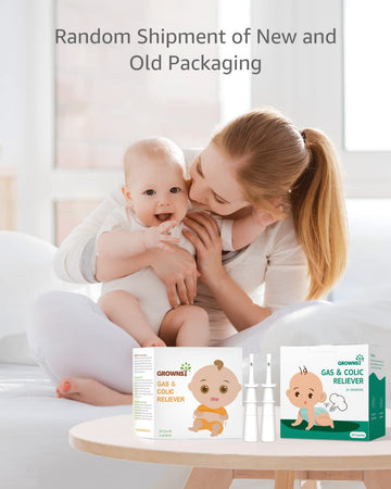 Grownsy Gas And Colic Reliever For Babies, 24Pcs Natural Baby Colic And Gas Relief, Colic Relief For Newborns, Infant Gas Colic